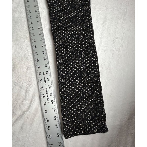 Pilcro Anthropologie Serif Pants Black White Print Micro Corduroy Stretch 31 - Picture 9 of 9